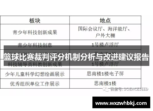 篮球比赛裁判评分机制分析与改进建议报告